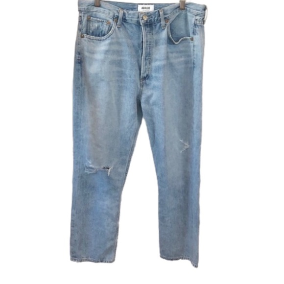 Agolde Riley High Rise Straight Crop Jeans in Shatter, Size 31, NWOT - Picture 14 of 16